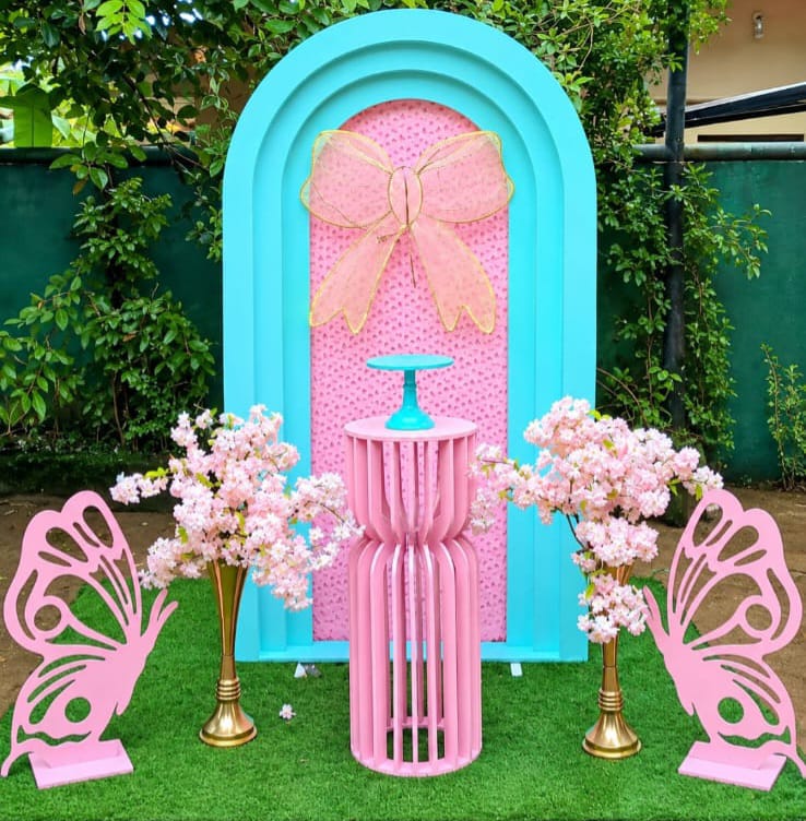 Floral Theme SetUp / Bow / Pink / Butterfly