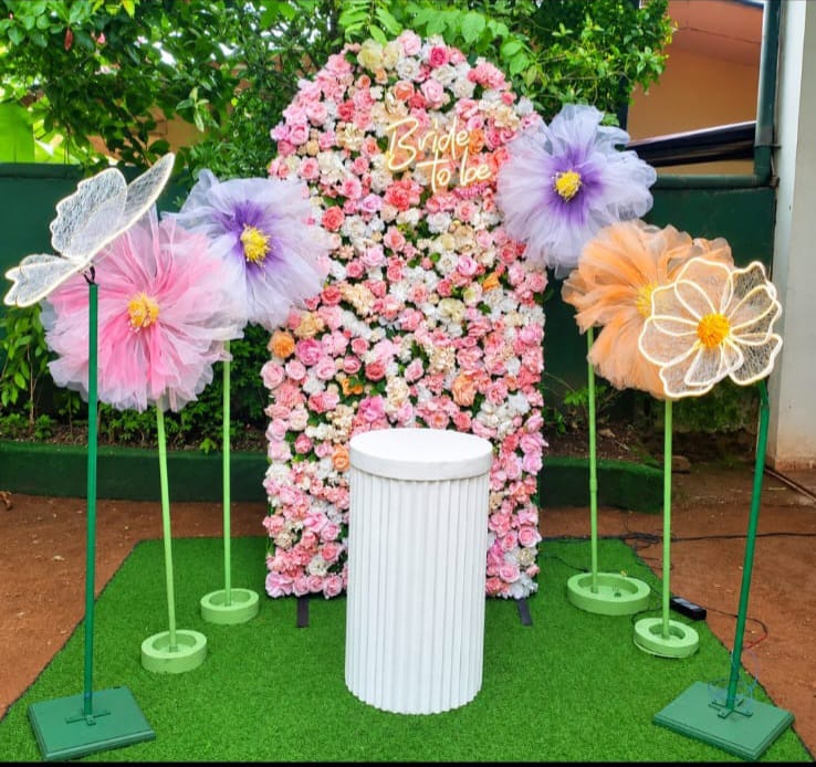 Floral Theme SetUp / Flower / Orange / Pink / Bride to be / Butterfly