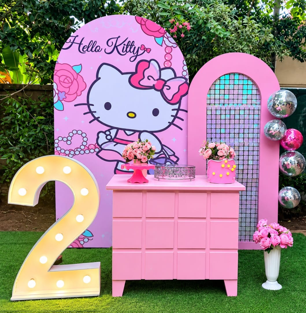 Hello Kitty SetUp / Pink / Shimmer / Disco / Silver / White