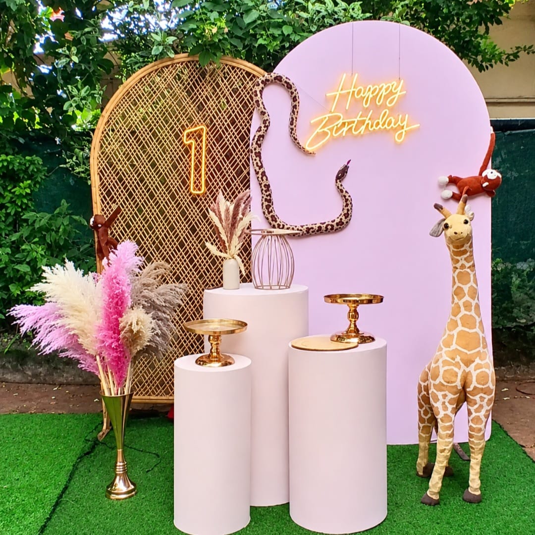 Animal Theme SetUp / Pink / Rattan / Nude