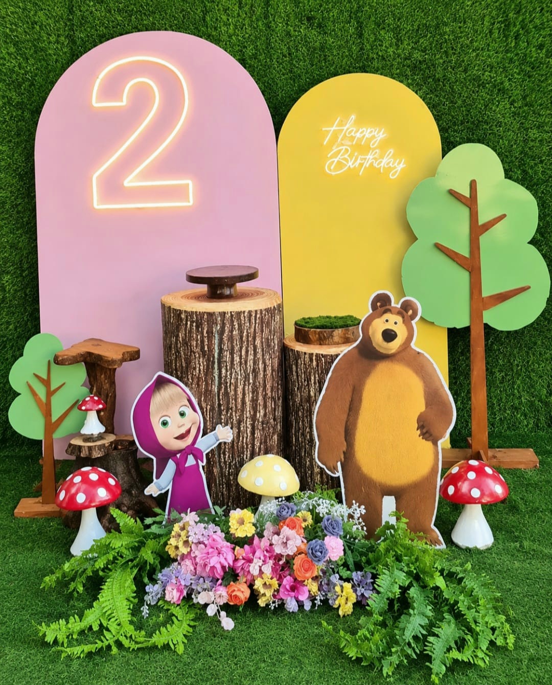 Masha And Bear SetUp / Pink / Brown / Green
