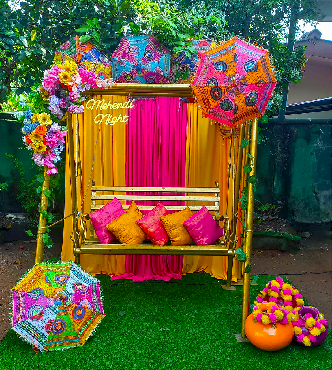 Mehendi SetUp / Magenta / Yellow / Marigold