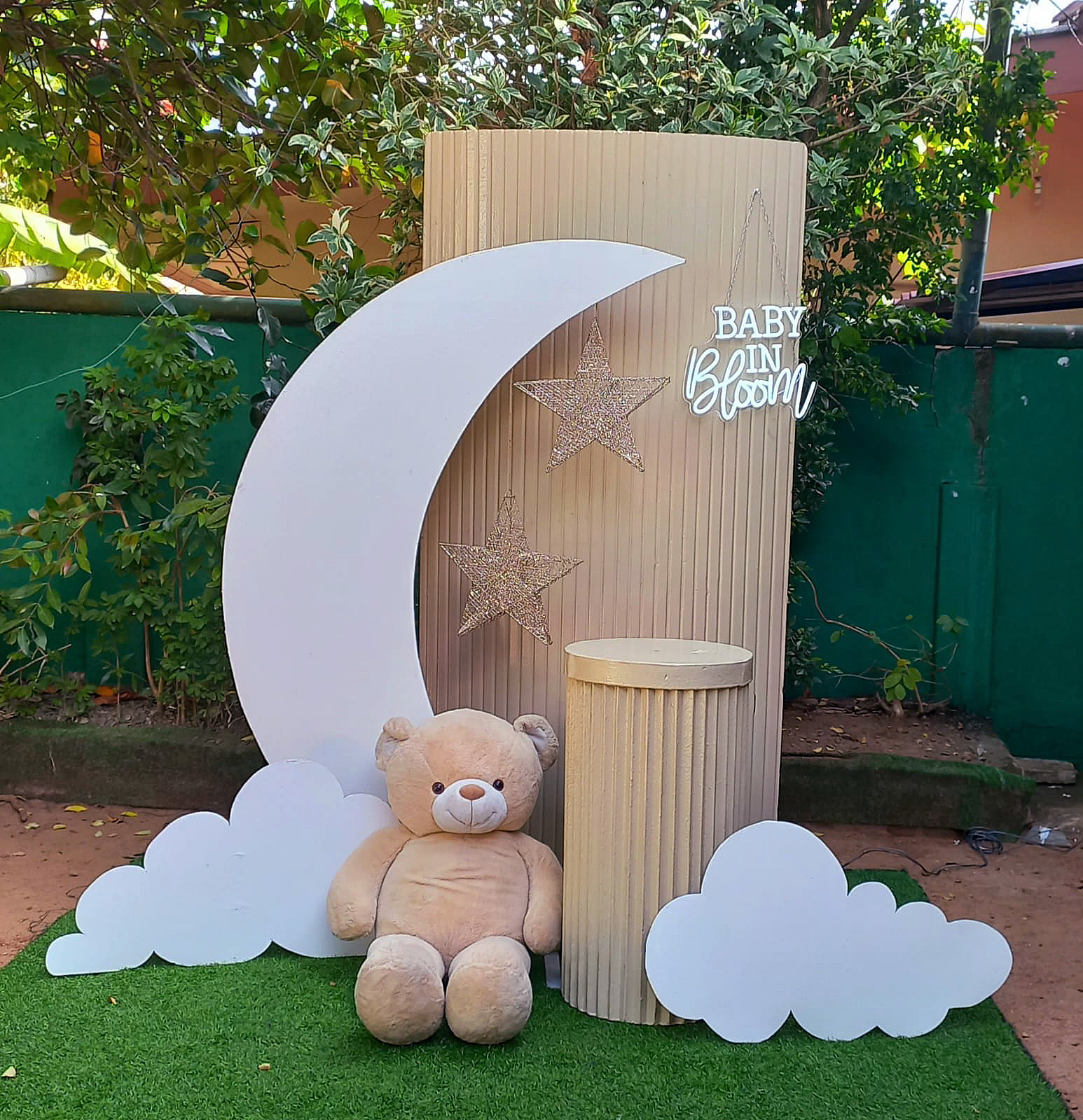 OH Baby SetUp / Baby In Bloom / Off White / White / Gender Reveal
