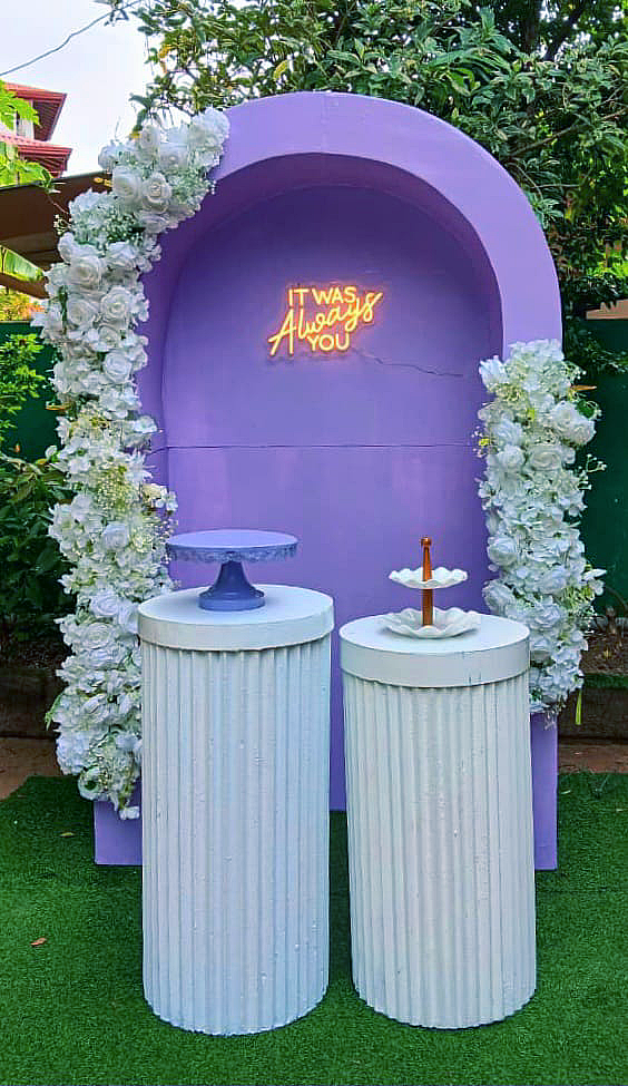 Proposal Theme SetUp / White / Purple / Flower