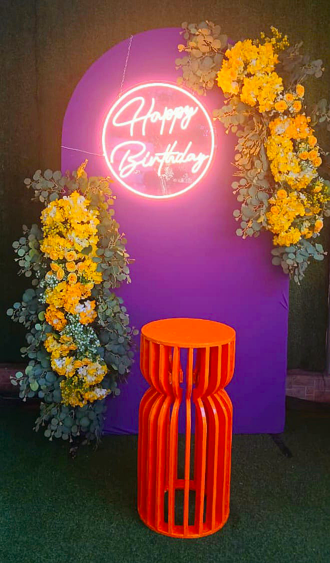 Purple Theme SetUp / Yellow / HBD / Flowers