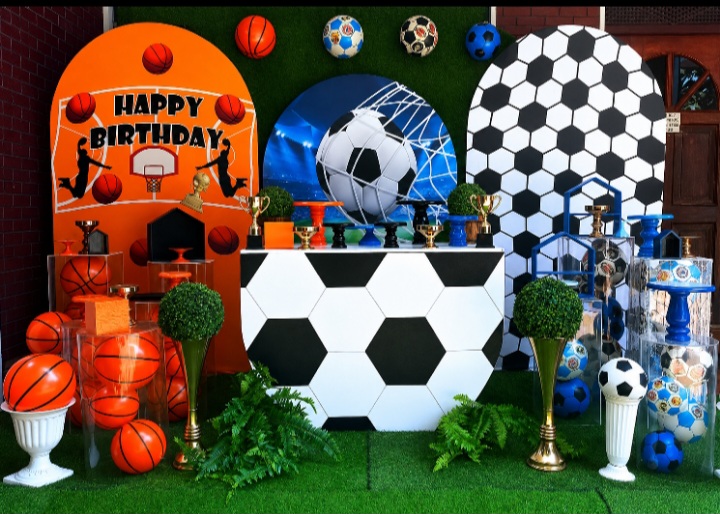 Sport Theme SetUp / Football / Basketball / Orange / Black / Green